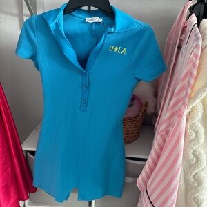 UCLA Collared Button-Up jumpsuit